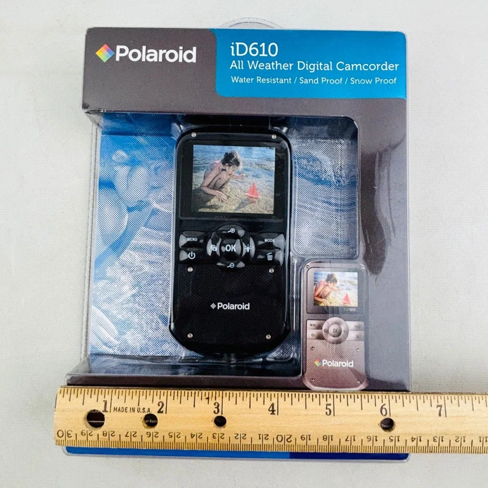 Polaroid iD610 All Weather Digital Camcorder Black iD610-BLK Water Resistant New
